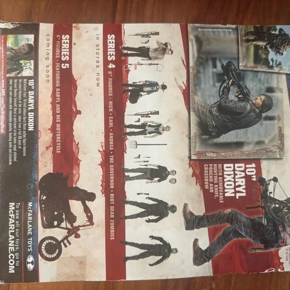 The Walking Dead Action Figure - 10-inch Daryl Dixon Deluxe Action Figure - Picture 2 of 4